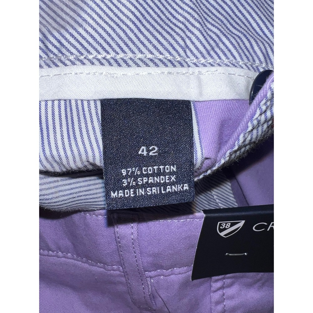 Cremieux Madison Relaxed Fit Shorts Mens 42 Purple Comfort Stretch Chino NWT - Picture 5 of 5
